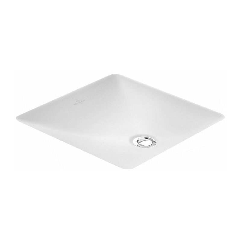 

Villeroy&boch - Loop & Friends, Lavabo bajo encimera, 380 x 380 mm, Rectangular, pared exterior esmaltada, sin plataforma para grifería, sin