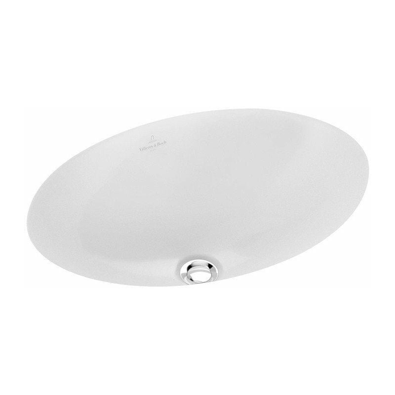 

Villeroy&boch - Loop & Friends, Lavabo bajo encimera, 385 x 255 mm, Ovalado, pared exterior esmaltada, sin plataforma para grifería, con rebosadero,