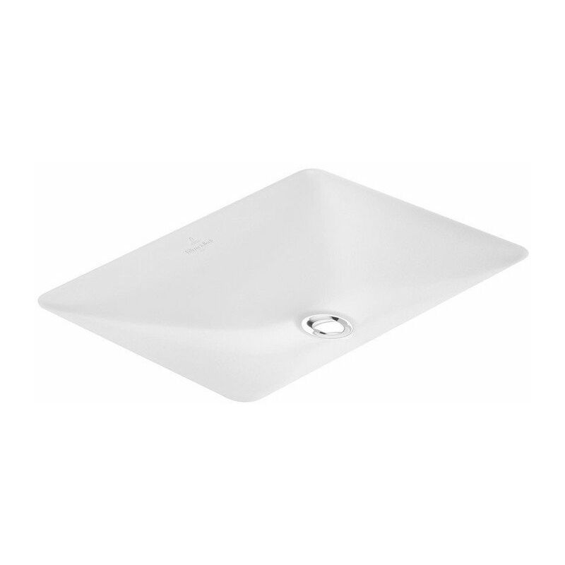 

Villeroy&boch - Loop & Friends, Lavabo bajo encimera, 450 x 280 mm, Rectangular, pared exterior esmaltada, sin plataforma para grifería, con