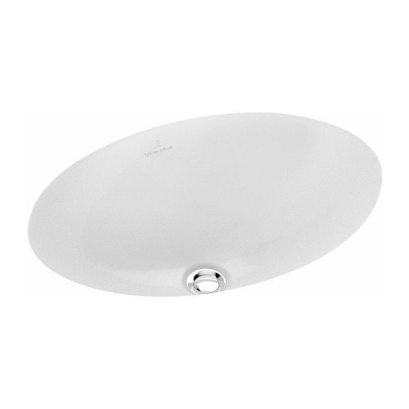 

Villeroy&boch - Loop & Friends, Lavabo bajo encimera, 560 x 375 mm, Ovalado, pared exterior esmaltada, sin plataforma para grifería, sin rebosadero,