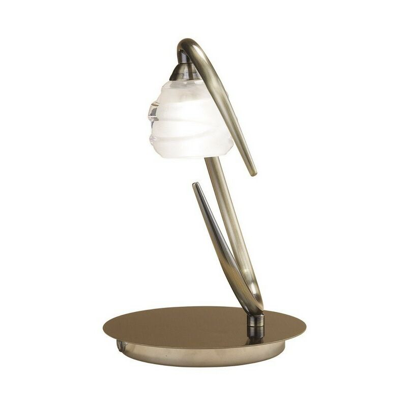 Inspired Mantra Loop - Table Lamp 1 Light G9 eco, Antique Brass