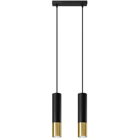 LOOPEZ 2 black/gold pendant lamp
