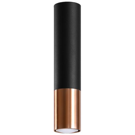 LOOPEZ black/copper ceiling lamp