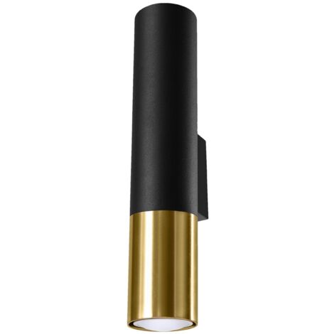 LOOPEZ black/gold wall lamp