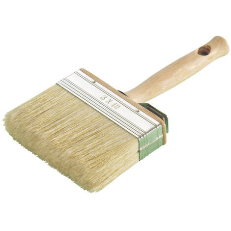 LOP Brosse plate à peindre Taille 120  Sortie Fibres 68mm  Dimensions 120x30mm