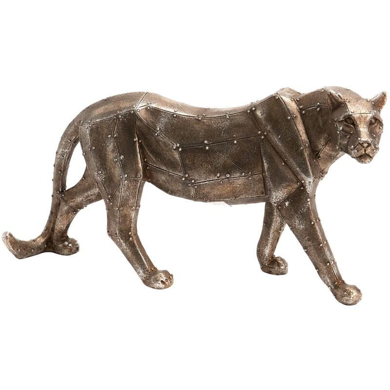 Amadeus - Léopard décorarif en polyrésine 29 x 8 x 15 cm