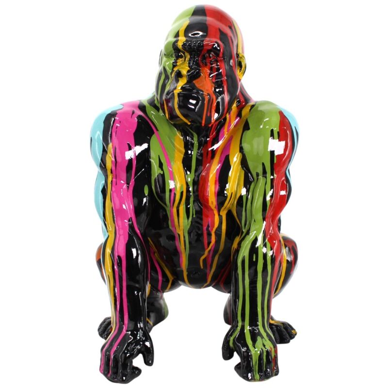 Origen - Signes Grimalt Figures de figure animale Figure Gorilla Grafiti Animal multicolor 26x27x45cm 25273