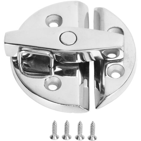 Loquet à Bouton Tournant Rond pour Bateau, Loquet à Bouton Tournant Rond, Finition Miroir, Loquet à Torsion pour Bateau en Acier Inoxydable de qualité Marine.