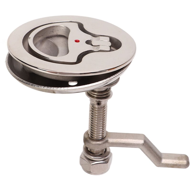 Jeffergarden - Loquet à came de bateau en acier inoxydable 316, loquet de trappe réglable poli avec plaque arrière pour navire marin