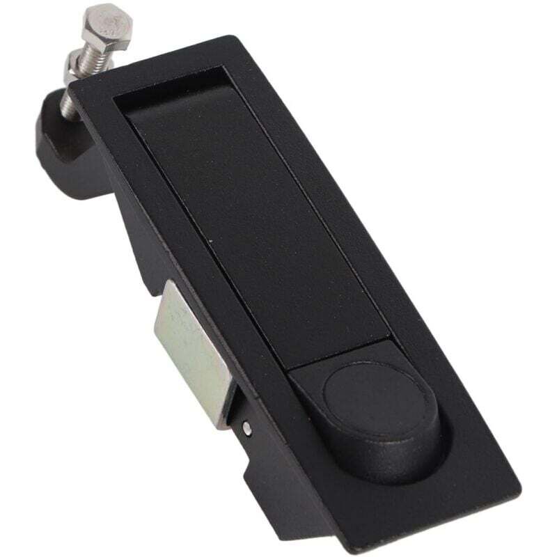 Loquet à Compression, Loquet à Compression Non Verrouillable Boîte à Outils Armoire Valise Serrure en Alliage de Zinc pour Remorque de Bateau (Noir)