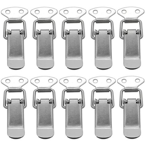 Loquet à Ressort - Inox - 10Pcs - Durable - Argent - Facile à utiliser