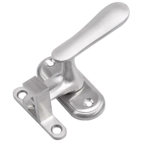 Loquet coulissant en acier inoxydable (1 pièce), argenté, pour portes, fenêtres et placards