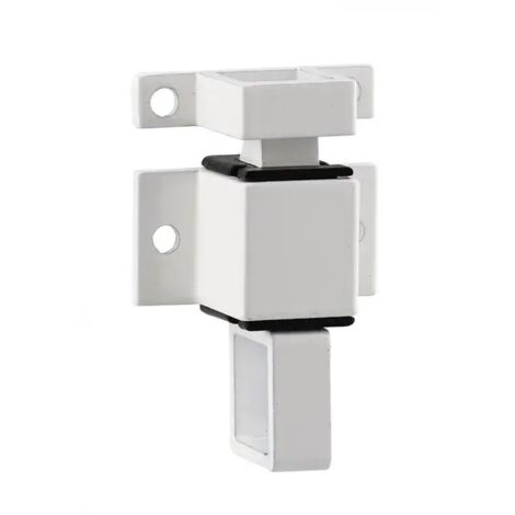 Loquet de fenêtre, peint en blanc, loquet à ressort automatique en alliage d'aluminium (1 pièce)
