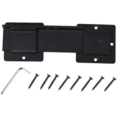 Loquet de portail basculant de 5,5 pouces avec 3 trous, robuste en acier au carbone pour clôture extérieure en bois, double loquet réglable à 180° pour portail battant coulissant, porte de grange