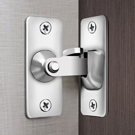 Loquet de porte à 90 degrés en acier inoxydable, verrou de porte de grange, verrou à angle droit, verrou de porte coulissante, pêne dormant, verrou de porte, loquet, verrou de porte