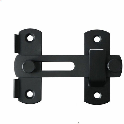 Loquet de porte à angle droit à 90 degrés pour portes et fenêtres (noir),Lilaris