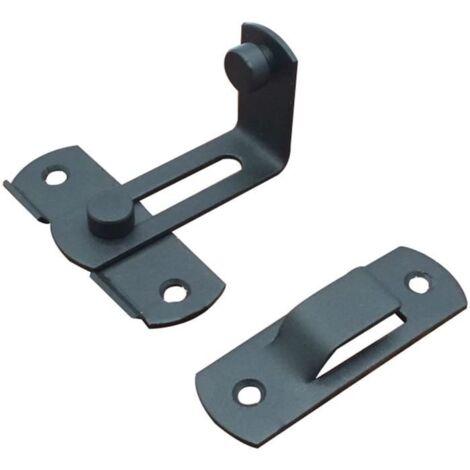 Loquet de porte coulissante à 90 degrés en acier inoxydable - Verrou de sécurité pour porte coulissante de grange - Angle droit - In