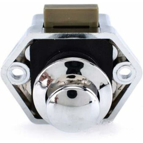 Loquet de porte de placard à bouton poussoir pour camping-car, camping-car, caravane, armoire, bouton poussoir, loquet de porte, serrure à bouton poussoir