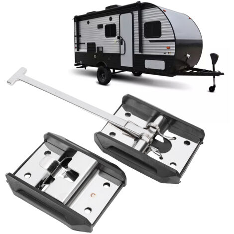 Loquet de porte d'entrée en forme de T, en acier inoxydable 304 épais, pour caravane ou camping-car, 15 cm (6 pouces).