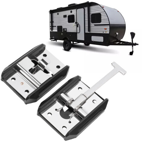 Loquet de porte d'entrée en forme de T, en acier inoxydable 304 épais, pour caravane ou camping-car (4 pouces).