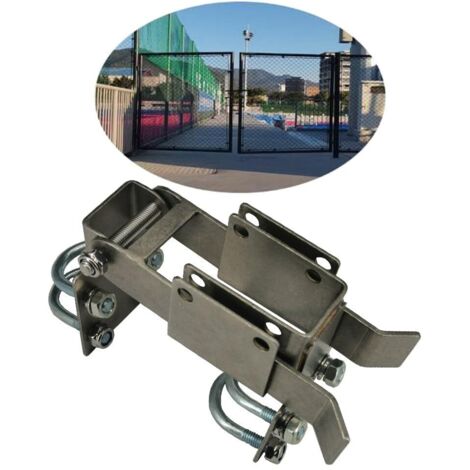 Loquet de porte double à bras solide résidentiel, utilisez ce loquet de porte double où 2 portes se balancent ensemble. La distance minimale entre les portes est de 4,3 cm, loquet de chaîne pour les