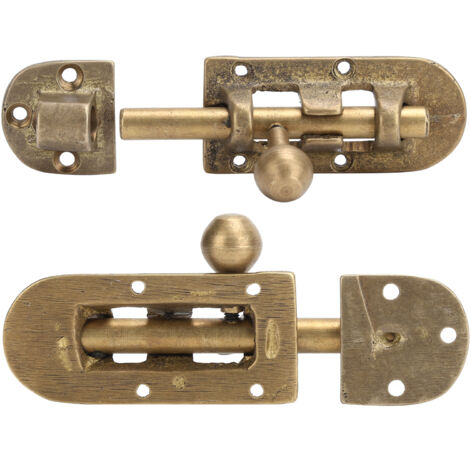 Loquet de porte en laiton Vintage, boulons de fenêtre antiques, boucle, serrure coulissante, raccords de quincaillerie