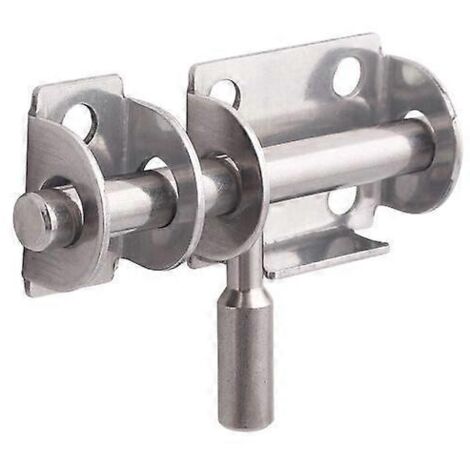 Loquet de porte, lot de 4 verrous de sécurité en acier inoxydable pour portes de salle de bain, fenêtres de toilettes, portes de meubles en bois, barrières pour animaux, etc.
