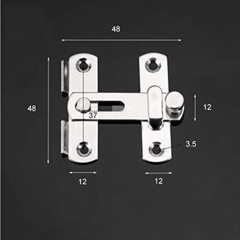 Loquet de Porte Portable 2 Pouces en Acier Inoxydable pour Armoire, Clôture Extérieure et Maison – Multifonctionnel et Robuste