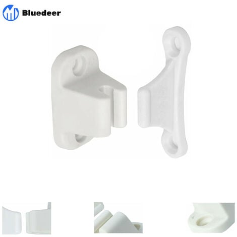 Loquet de Porte pour Caravane et Camping-Car,Serrure de Porte Blanche, Porte de Service et de Rangement, Sécurité de Porte de Camping-Car