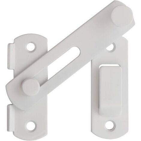 Loquet de porte rabattable robuste, verrou de porte de sécurité, blanc
