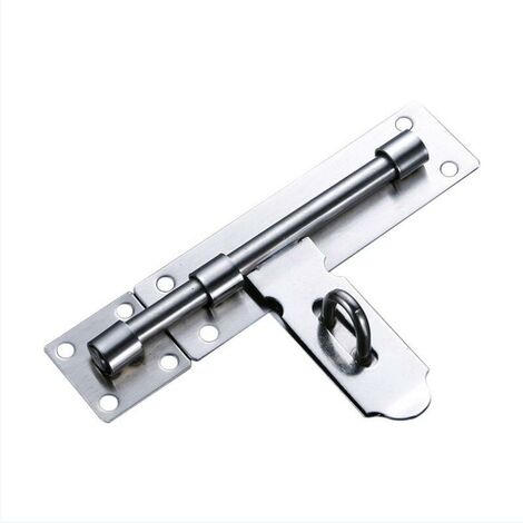 Loquet de Porte Serrure Porte Verrou Loquet Porte Loquet de Verrou Boulon à Glissière Loquet de Portail en Acier Inoxydable pour Entrepôt Garage Grange Portail Cour Porte