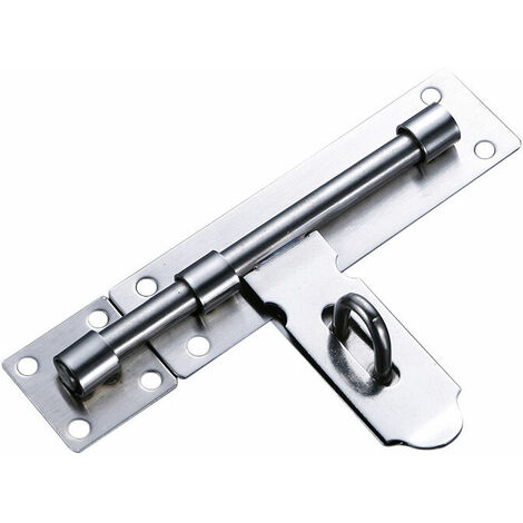 Loquet de Porte Serrure Porte Verrou Loquet Porte Loquet de Verrou Boulon à Glissière Loquet de Portail en Acier Inoxydable pour Entrepôt Garage Grange Portail Cour Porte