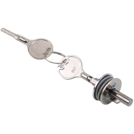 Loquet de vitrine avec serrure à clé pour porte d'armoire, protégeant les documents importants et permettant le glisser-déposer, argent