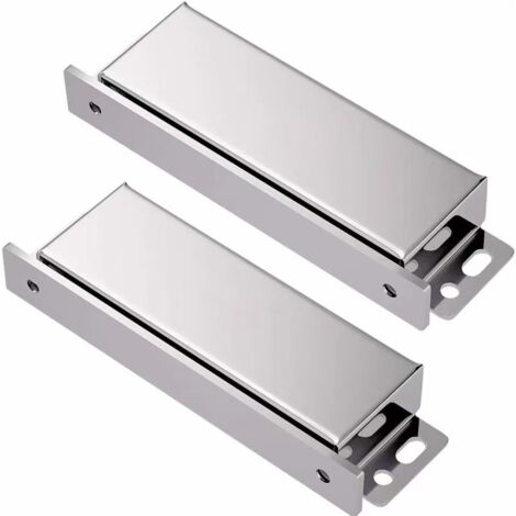 Loquet Magnetique Porte 2 Pièces Aimant Pour Porte de Placard Acier Inoxydable Loqueteau Aimant Fermeture Meuble Aimant Puissant Robuste Jusqu’à 40kg pour Tiroirs Porte de Douche Aimanté Armoire