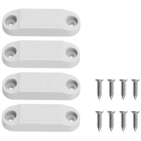 Loquet magnétique pour porte de rangement de camping-car, verrou de porte de rangement pour camping-car blanc