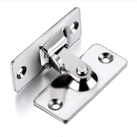 Loquet monobloc à 90 degrés pour portes coulissantes, loquet d'angle de sécurité en acier inoxydable, nickel satiné