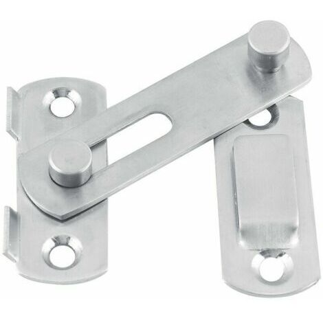 Loquet Porte 20X50X70mm  Argent, Verrou à Bascule en Acier Inoxydable Porte Coulissante Verrouillage de la Porte Coulissante pour Armoire de Fenêtre