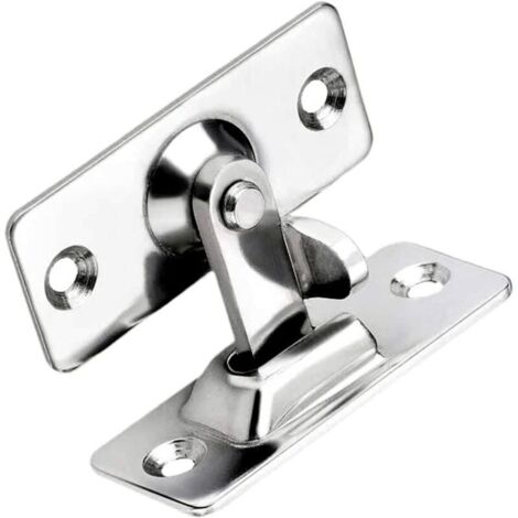Loquet porte angle droit inox verrou coulissant sécurité 90°