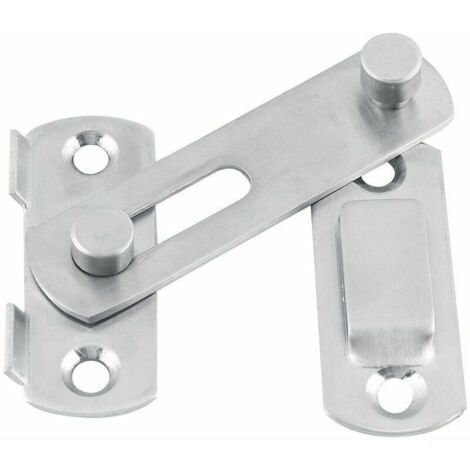 Loquet Porte, Verrou à Bascule en Acier Inoxydable Porte Coulissante Verrouillage de la Porte Coulissante pour Armoire de Fenêtre