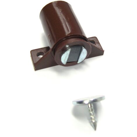 Loqueteau magnétique à visser - Strauss - 4 kg - Marron - 22 x 14 mm