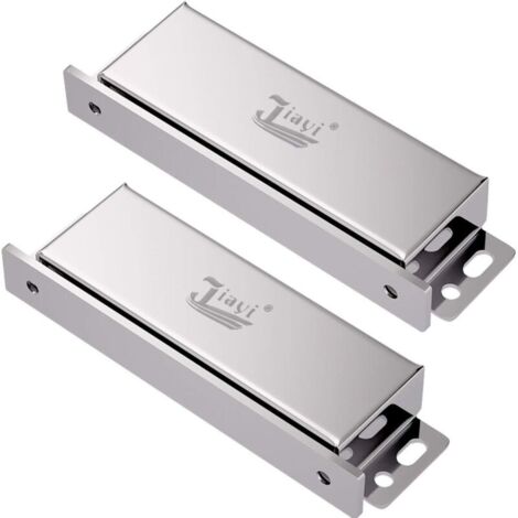 Loqueteau magnétique pour meuble – Acier inoxydable 304 poli – Force magnétique très forte jusqu'à 40kg – Pour portes lourdes et tiroirs – Versaillesfr
