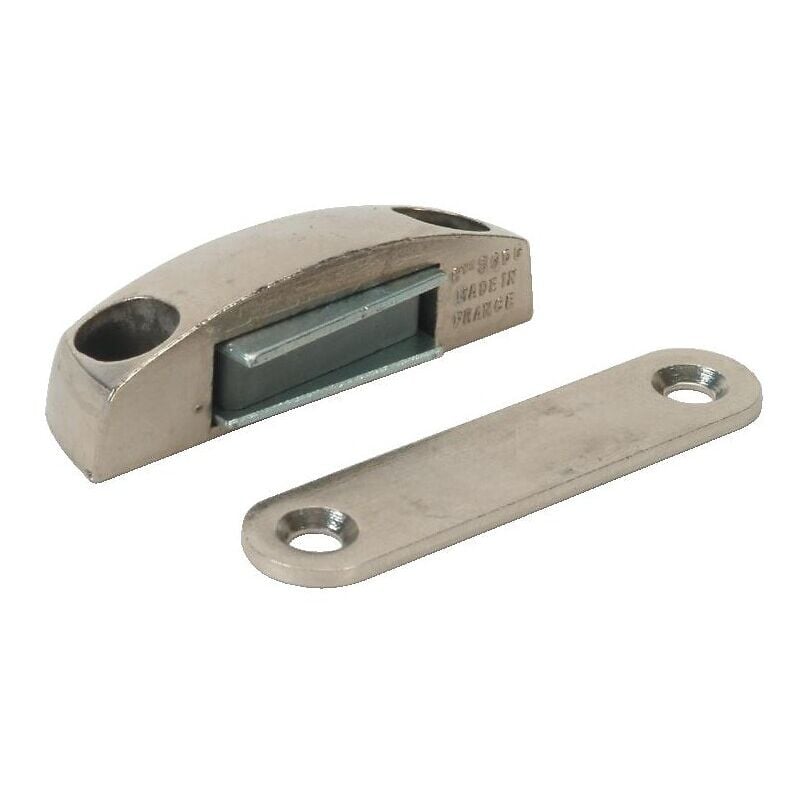 Loqueteau Neptune zamak nickelé force 4 kg - pose en applique Progress