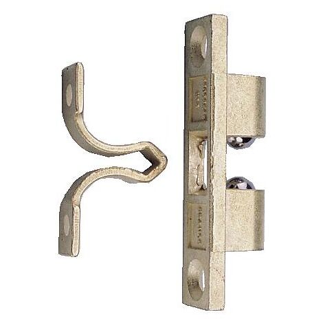 Loqueteaux à billes - pose en applique - zamak laitonné - 8 x 44 mm