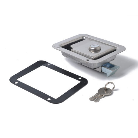 Loquets de Porte de Serrure de VR pour Montage Affleurant pour Boîte à Outils en Acier Inoxydable avec 2 Clés