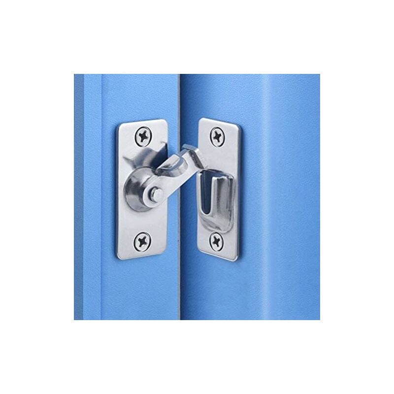 Loquets de porte, loquets de porte coulissants à 90 degrés, angle droit en acier inoxydable, fermoir pliant de porte à angle de sécurité pour portes