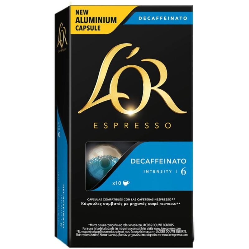L'Or Espresso - Estuche 10 Cápsulas Café Decaffeinato Intensidad 6 Compatible Con Máquinas Nespresso Compatibles Con Máquinas Nespresso En Oferta Liderpapel - Cafe Marcilla L Arome Espresso Decaffeinato Fuerza 6 Monodosis Caja De 10 Unidadecompatible Con Nesspreso