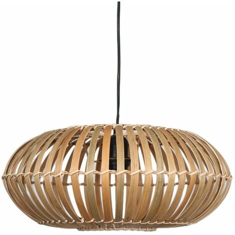 FIRST CHOICE LIGHTING Loren - Bamboo Natural Pendant Lightshade