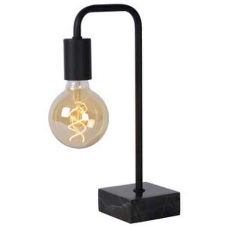 LORIN Lampe de tab.-Noir-1xE27