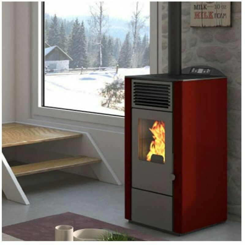 

Lory - Estufa de pellets de 9.5 Kw de marfil