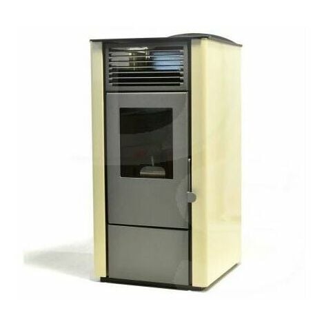 Lory - Stufa a pellet da 9.5 Kw avorio